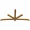 Ekena Millwork Alberta Rough Sawn Timber Gable Bracket, Western Red Cedar, 84"W x 42"H x 2"D x 4"F, 12/12 Pitch GBW084X42X0204ALB00RWR - alternate 5